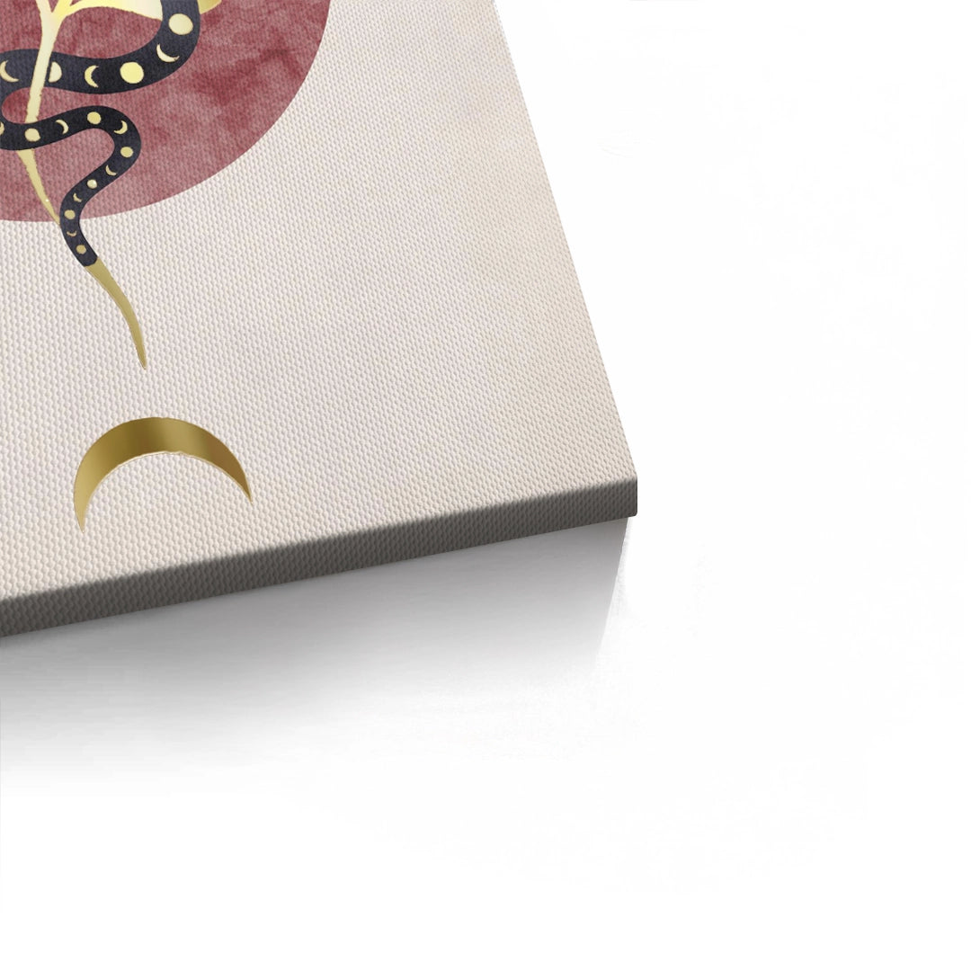 2Boho Gold Snake - Canvas