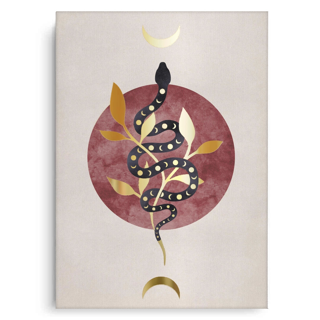 2Boho Gold Snake - Canvas