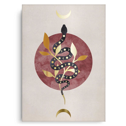 Boho Gold Snake - Canvas