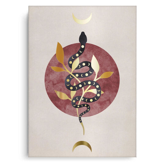 Boho Gold Snake - Canvas