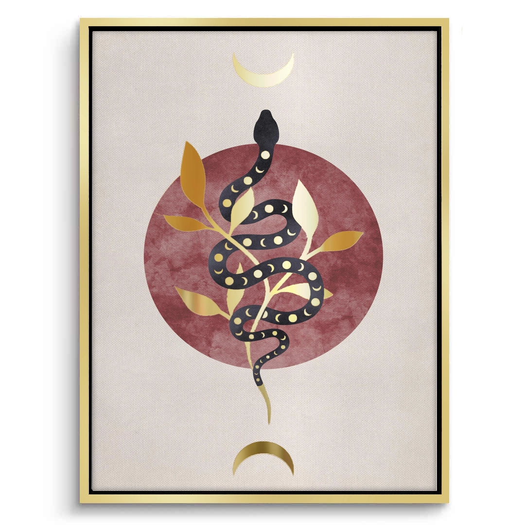 2Boho Gold Snake - Canvas