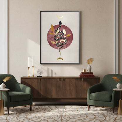 Boho Gold Snake - Canvas