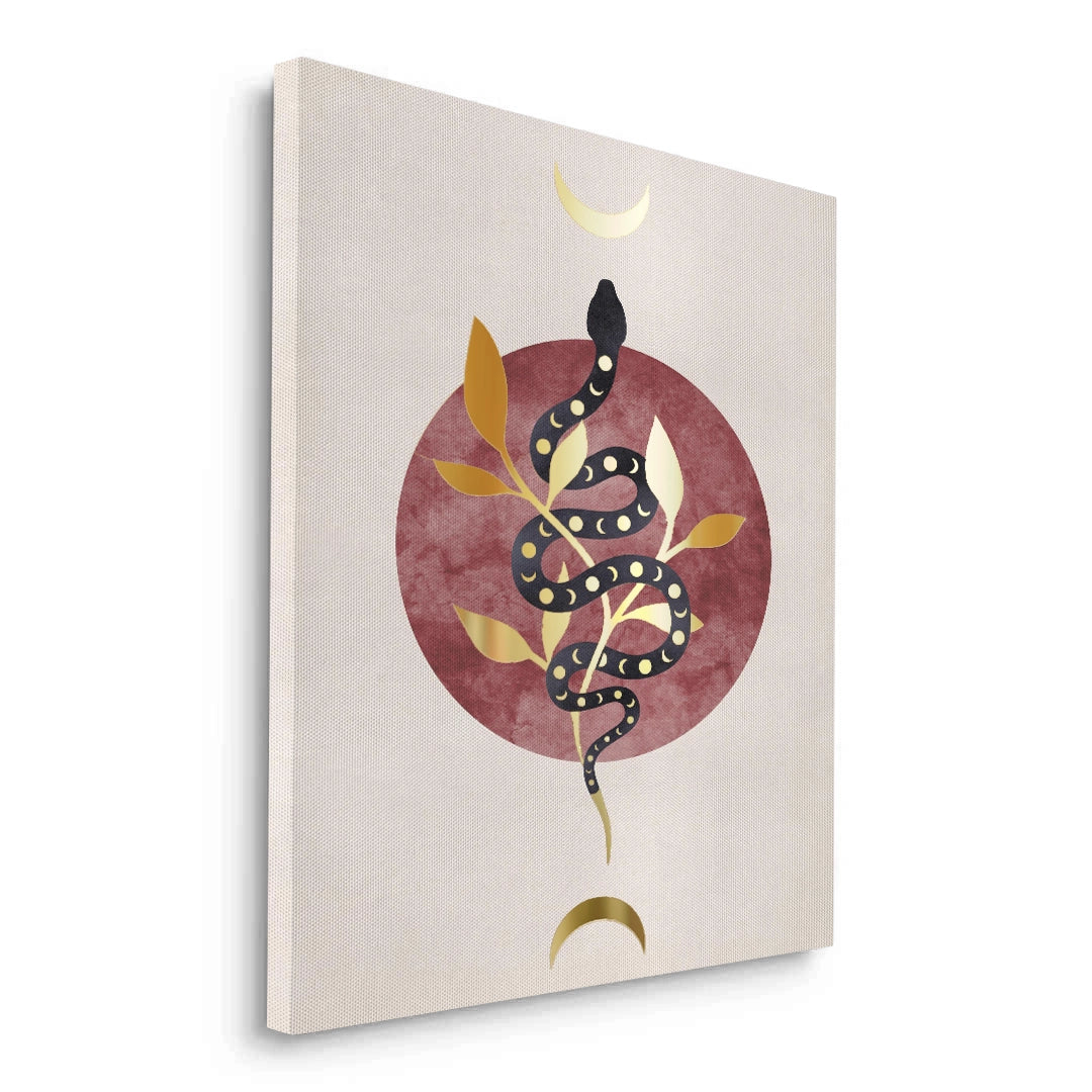 2Boho Gold Snake - Canvas
