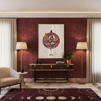 Boho Gold Snake - Fine Art