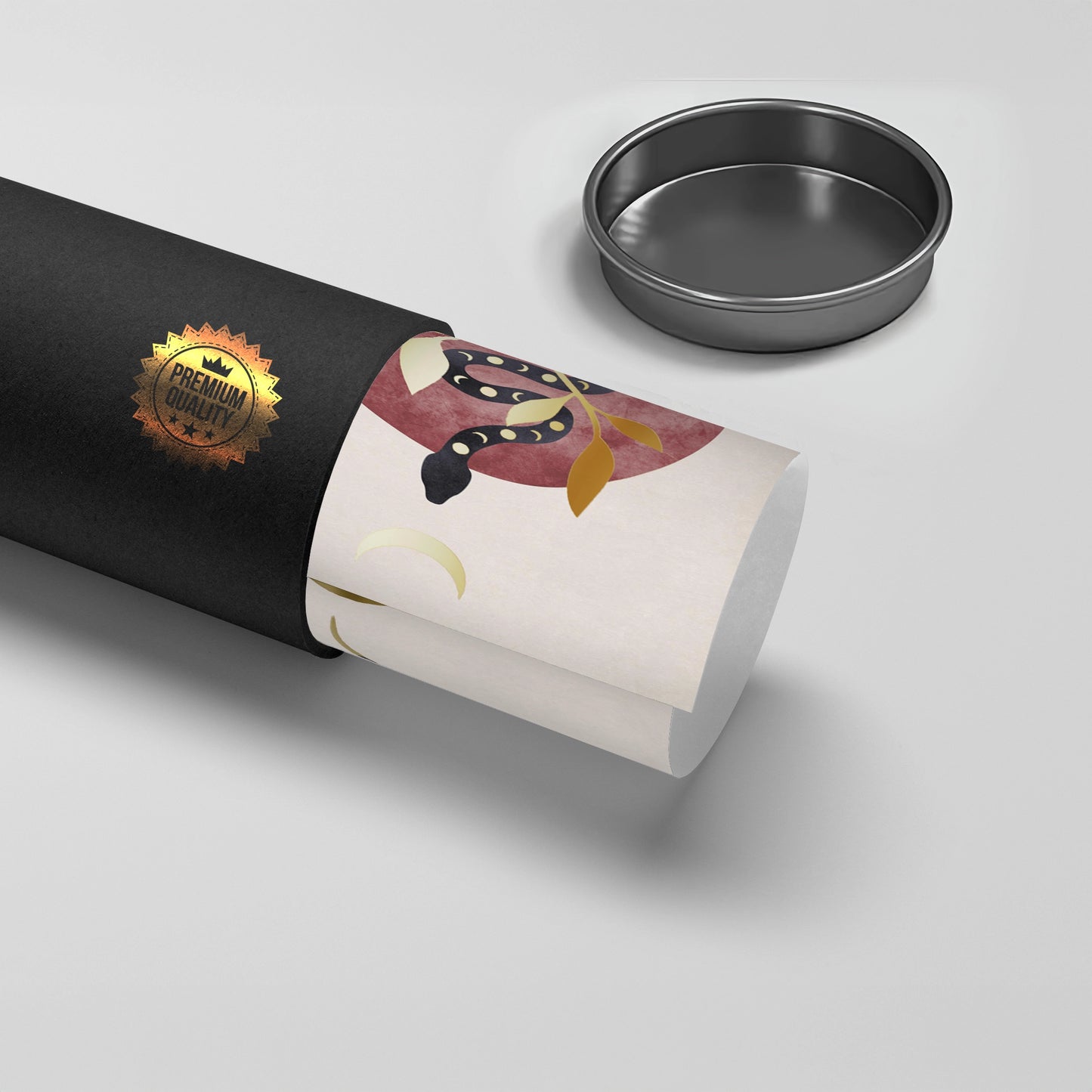 2Boho Gold Snake - Poster