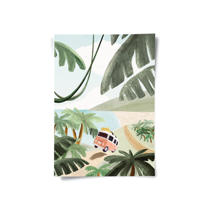 Boho Jungle Van - Poster