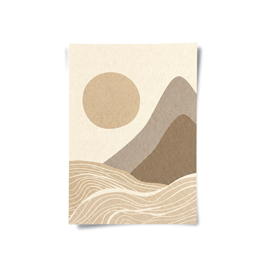 Boho Minimalist Landscape - Poster