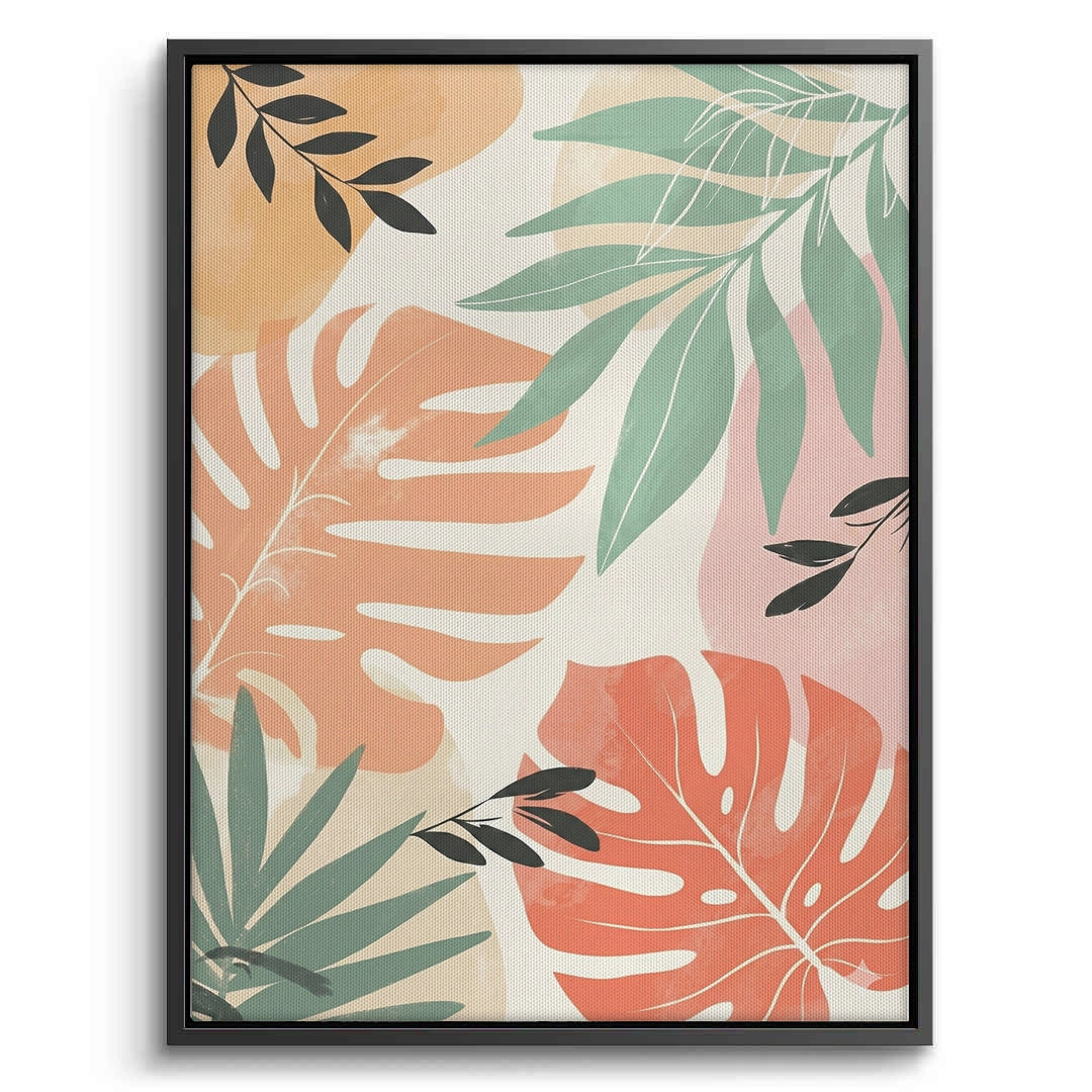 2Boho Monstera Leaves - Canvas