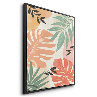Boho Monstera Leaves - Canvas