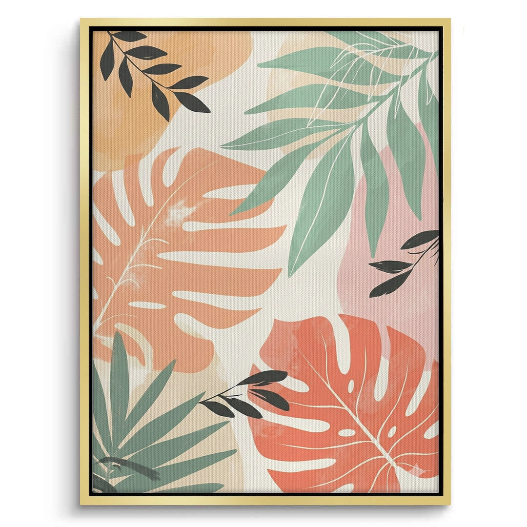 2Boho Monstera Leaves - Canvas
