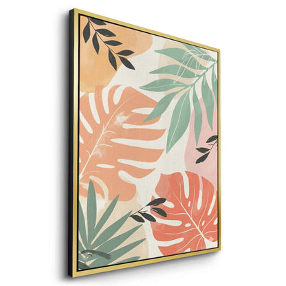 Boho Monstera Leaves - Canvas