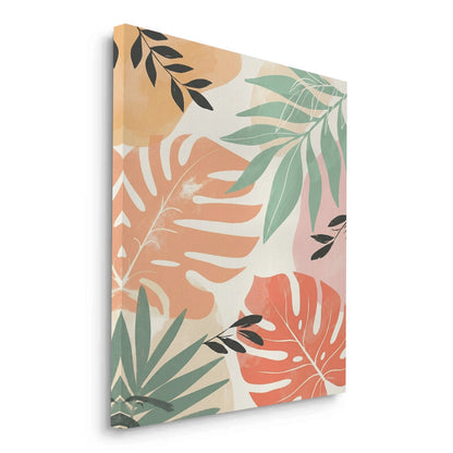Boho Monstera Leaves - Canvas