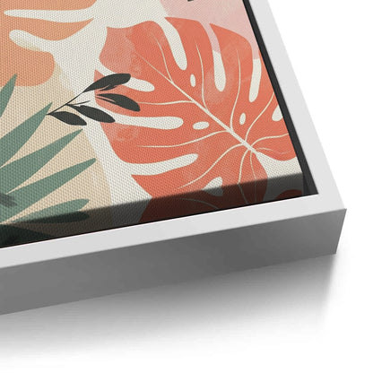 Boho Monstera Leaves - Canvas