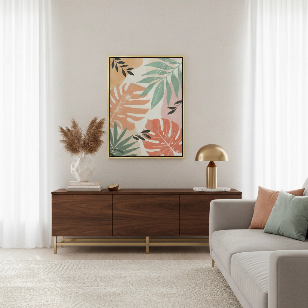 2Boho Monstera Leaves - Canvas