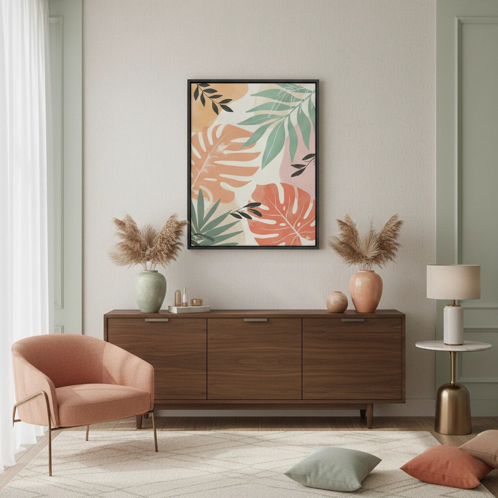 2Boho Monstera Leaves - Canvas