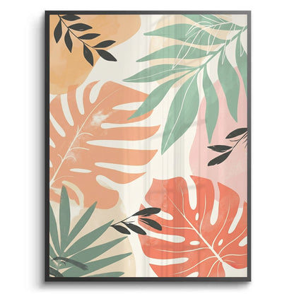 Boho Monstera Leaves - Fine Art