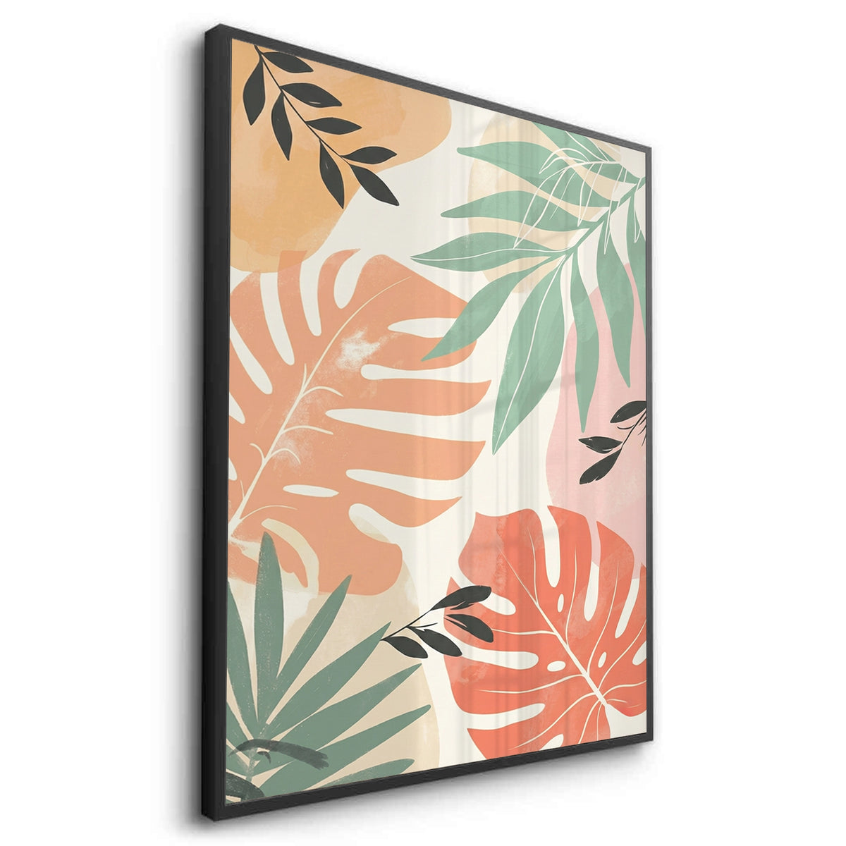 Boho Monstera Leaves - Fine Art