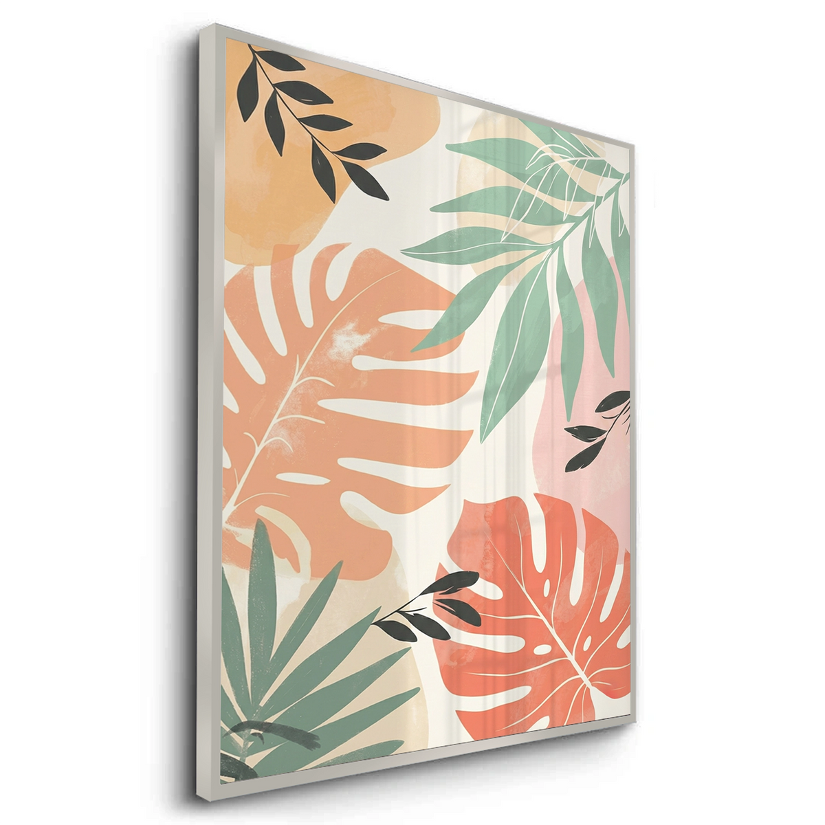 Boho Monstera Leaves - Fine Art
