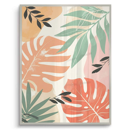 Boho Monstera Leaves - Fine Art