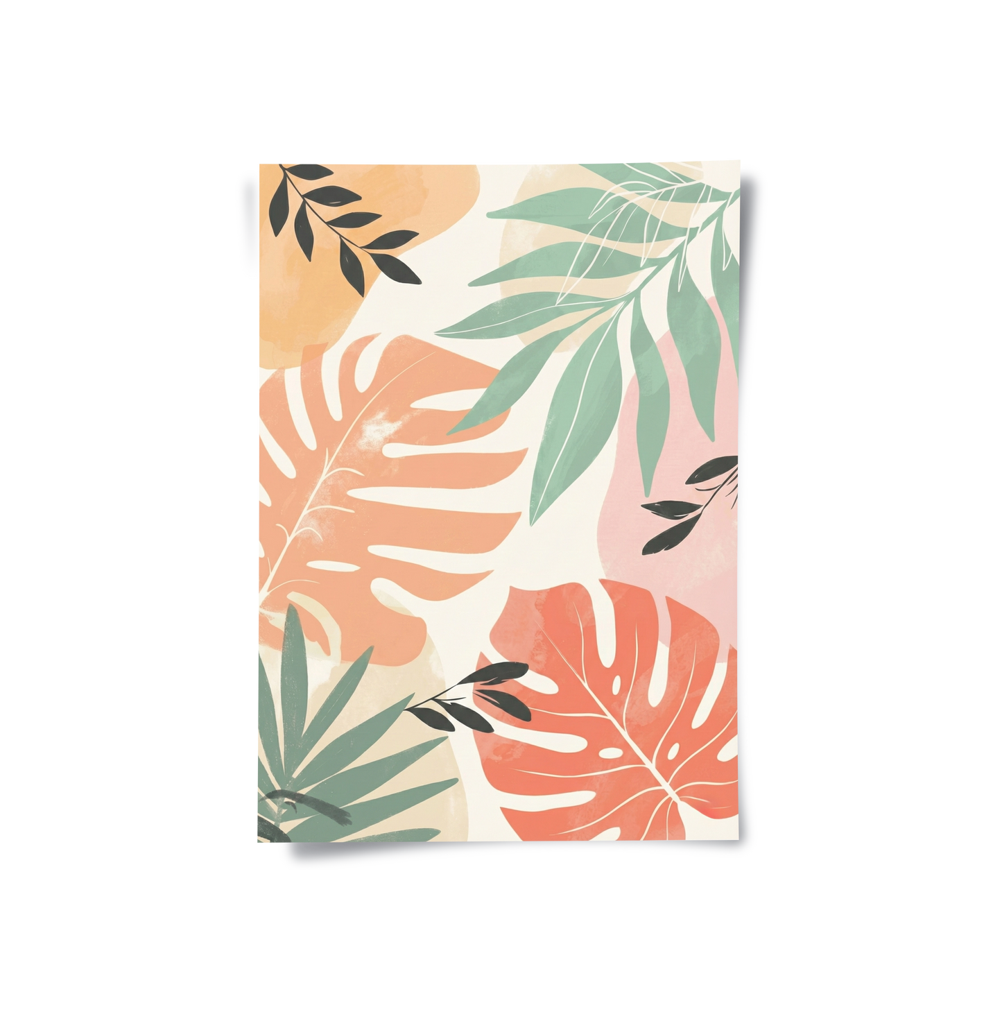 2Boho Monstera Leaves - Poster