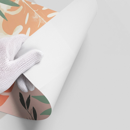 Boho Monstera Leaves - Poster