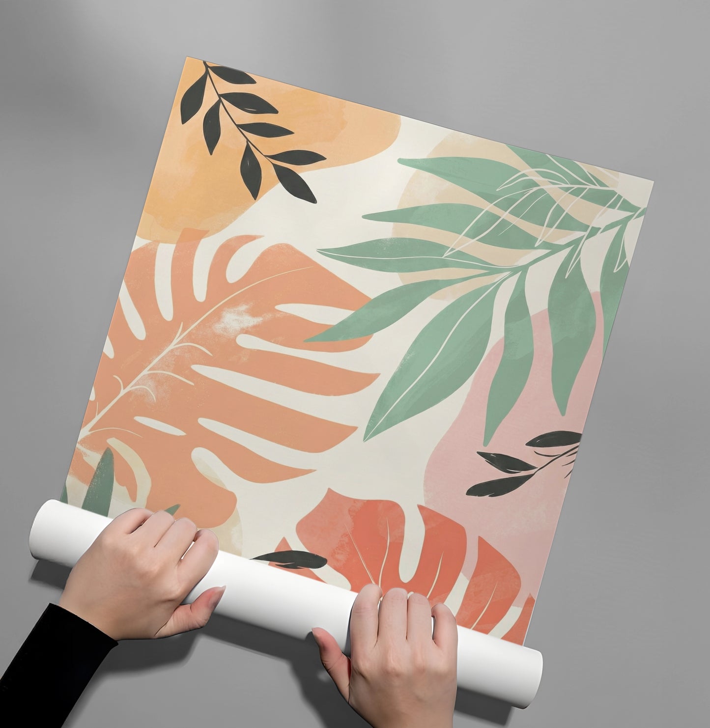 2Boho Monstera Leaves - Poster