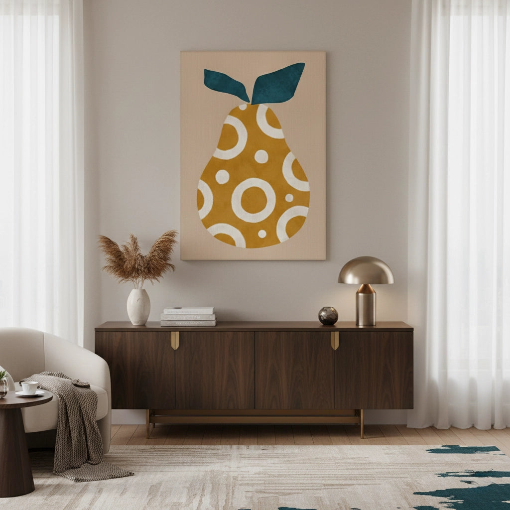 Boho Mustard Pear - Canvas