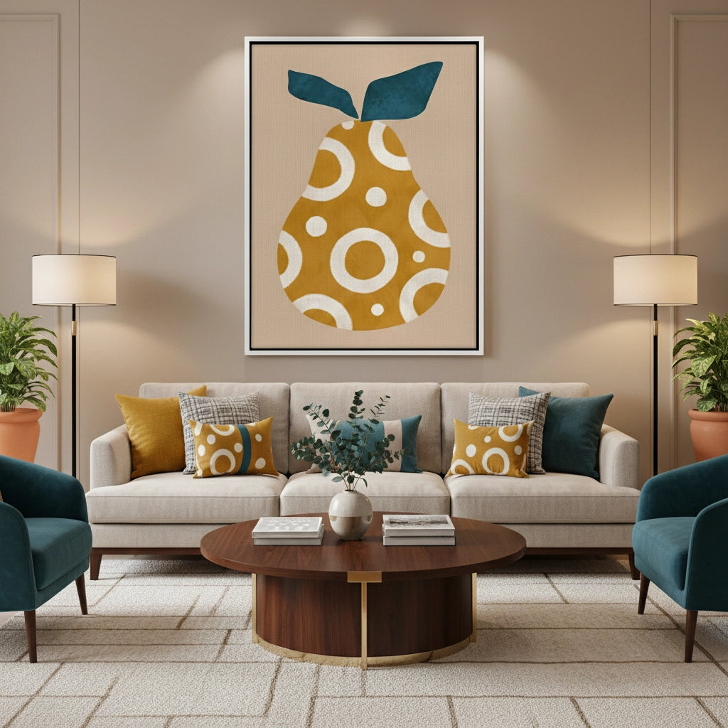 Boho Mustard Pear - Canvas