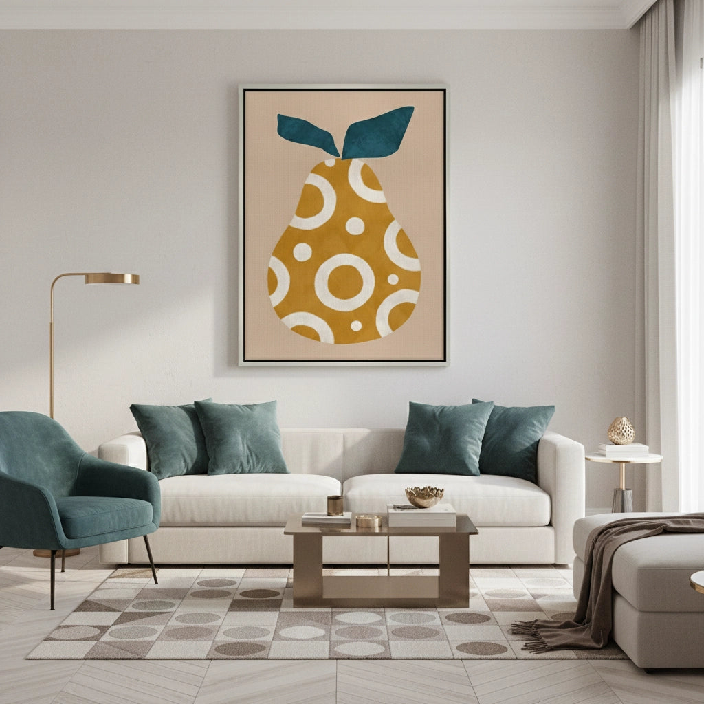 Boho Mustard Pear - Canvas