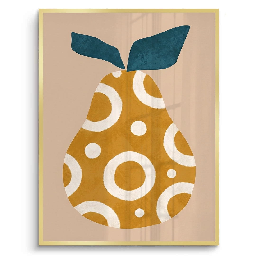 2Boho Mustard Pear - Fine Art