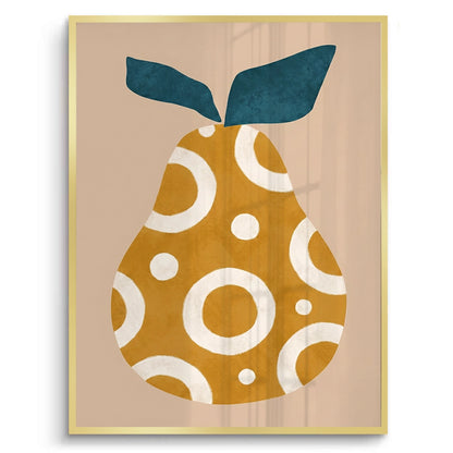 Boho Mustard Pear - Fine Art