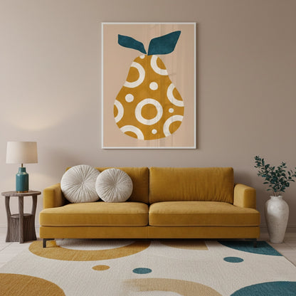 Boho Mustard Pear - Fine Art