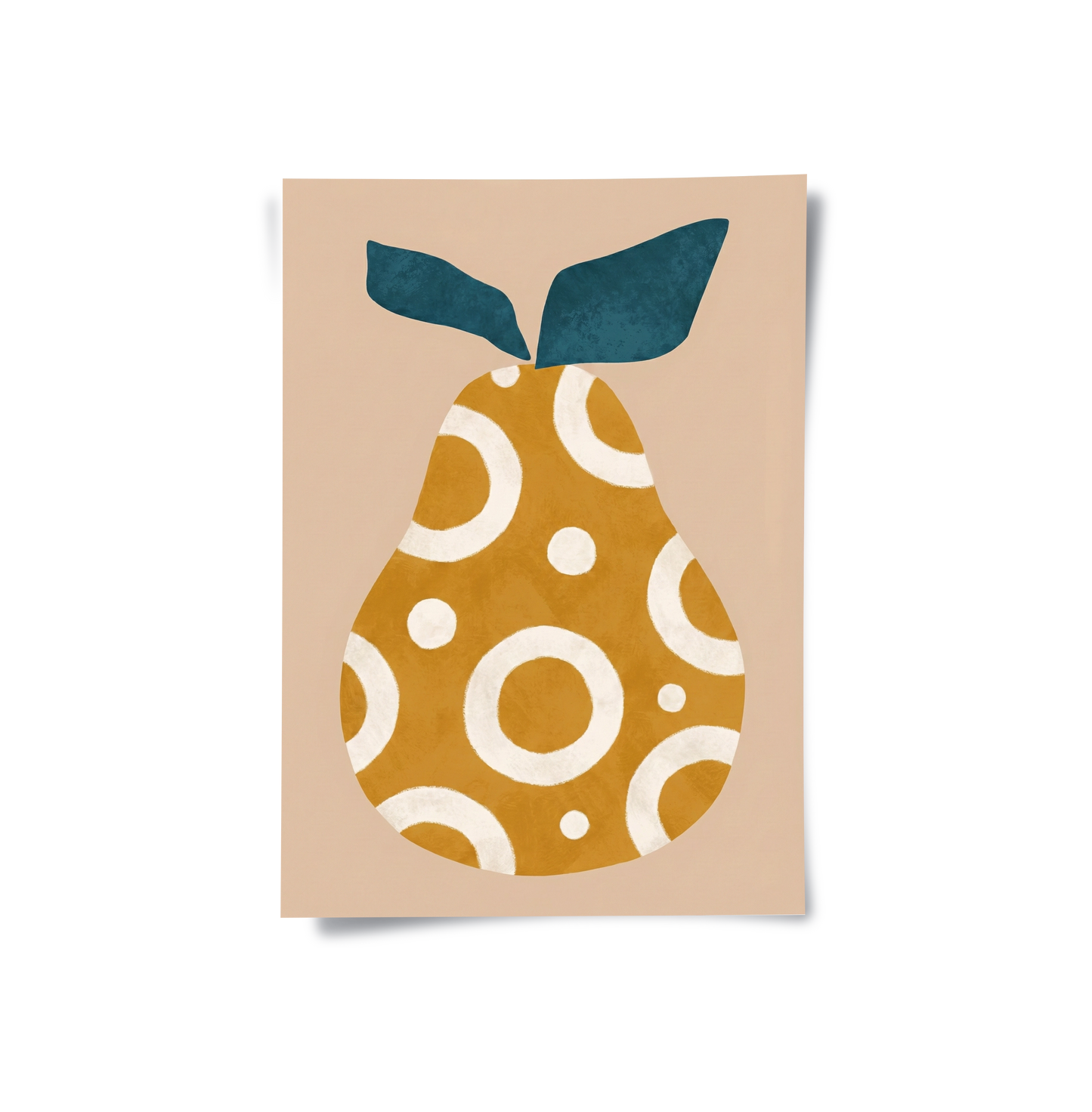 2Boho Mustard Pear - Poster