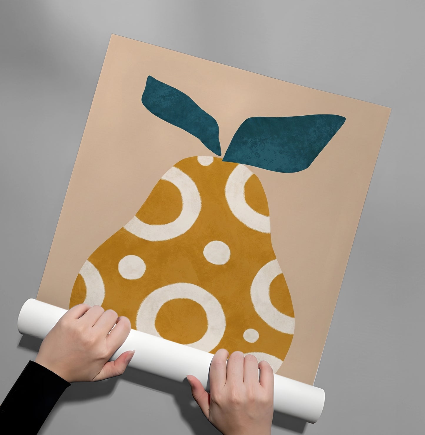 2Boho Mustard Pear - Poster