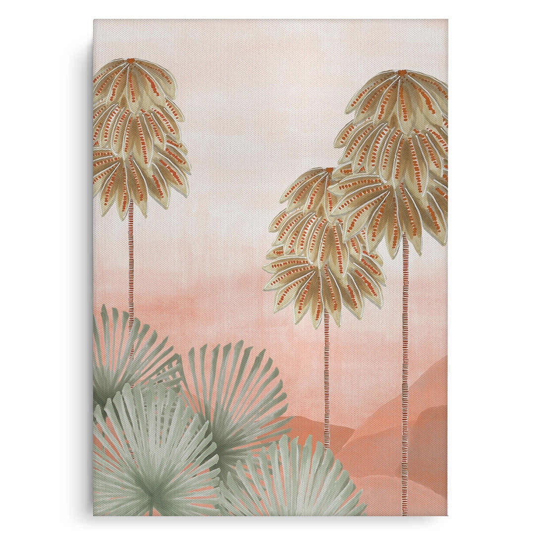 2Boho Palm Tree Desert - Canvas