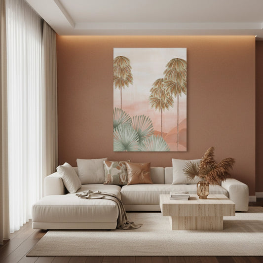 Boho Palm Tree Desert - Canvas
