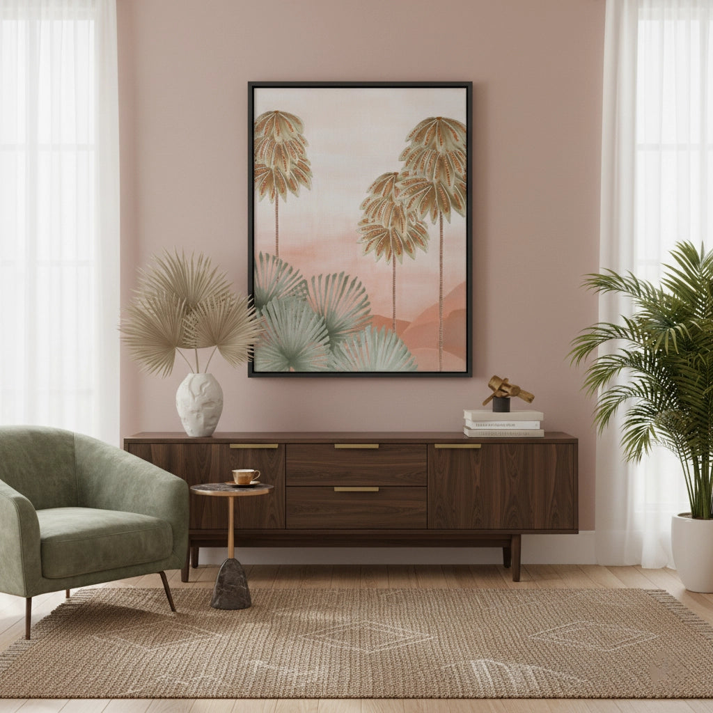 2Boho Palm Tree Desert - Canvas