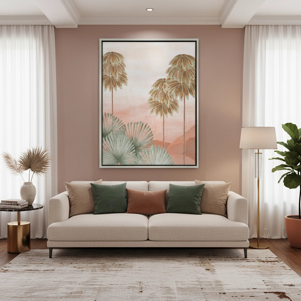 2Boho Palm Tree Desert - Canvas