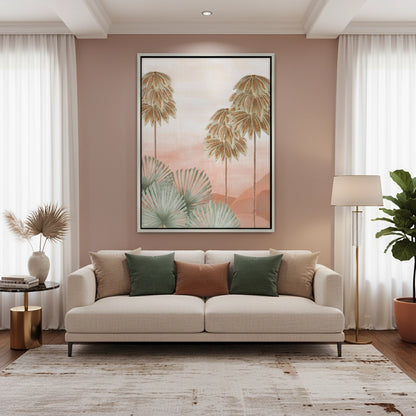 Boho Palm Tree Desert - Canvas