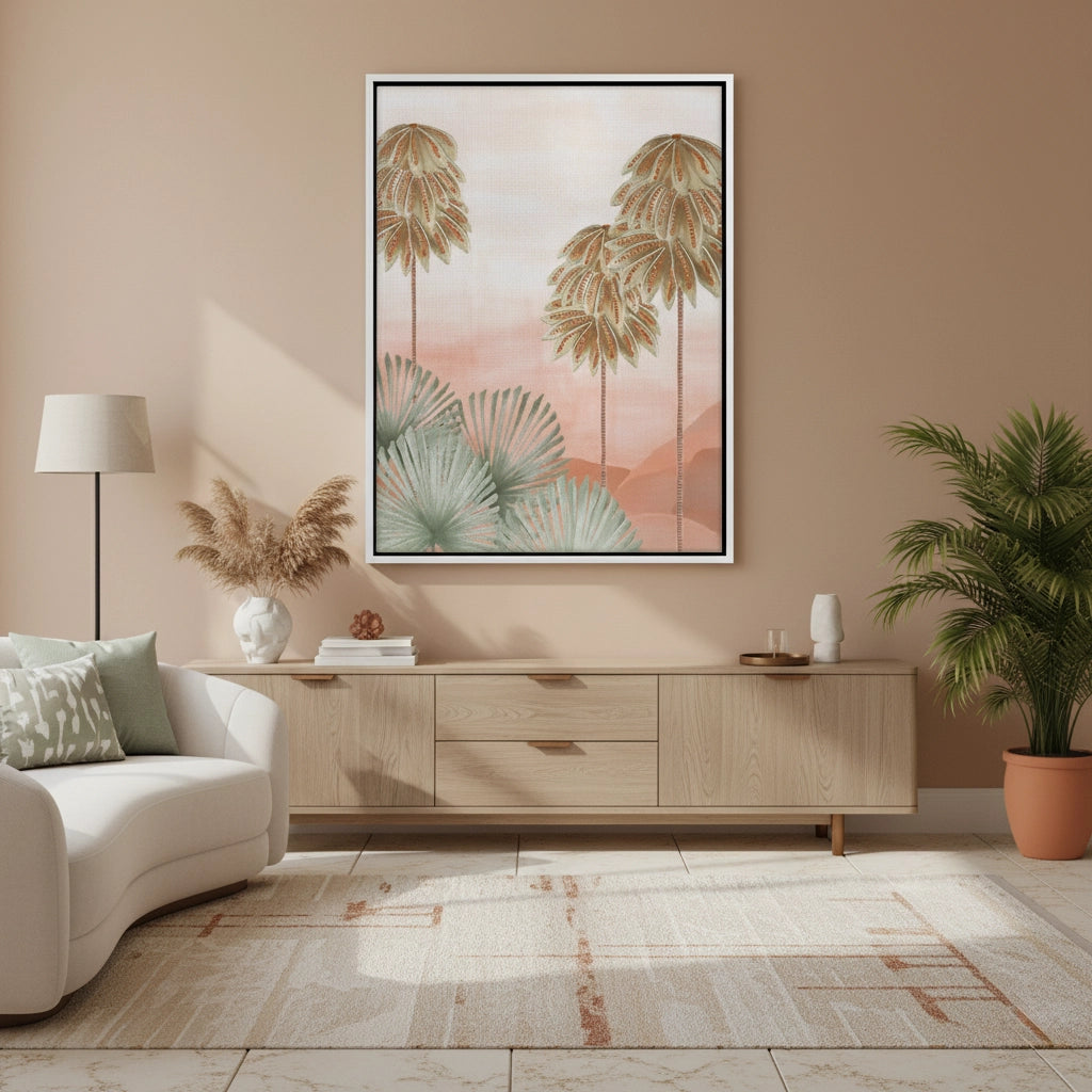 2Boho Palm Tree Desert - Canvas