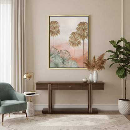 Boho Palm Tree Desert - Canvas