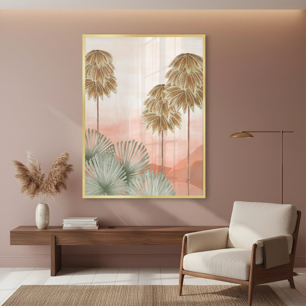 2Boho Palm Tree Desert - Fine Art