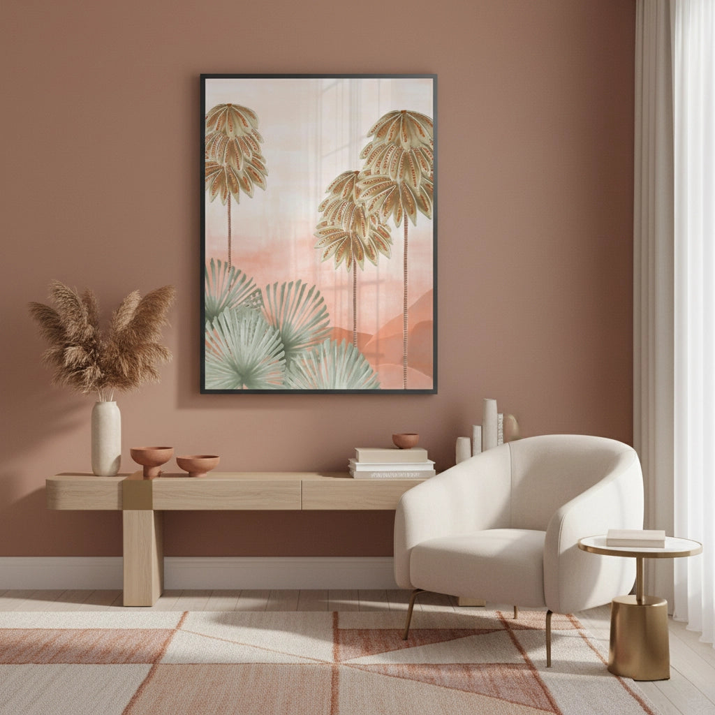 2Boho Palm Tree Desert - Fine Art