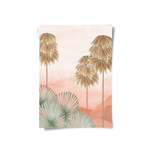Boho Palm Tree Desert - Poster