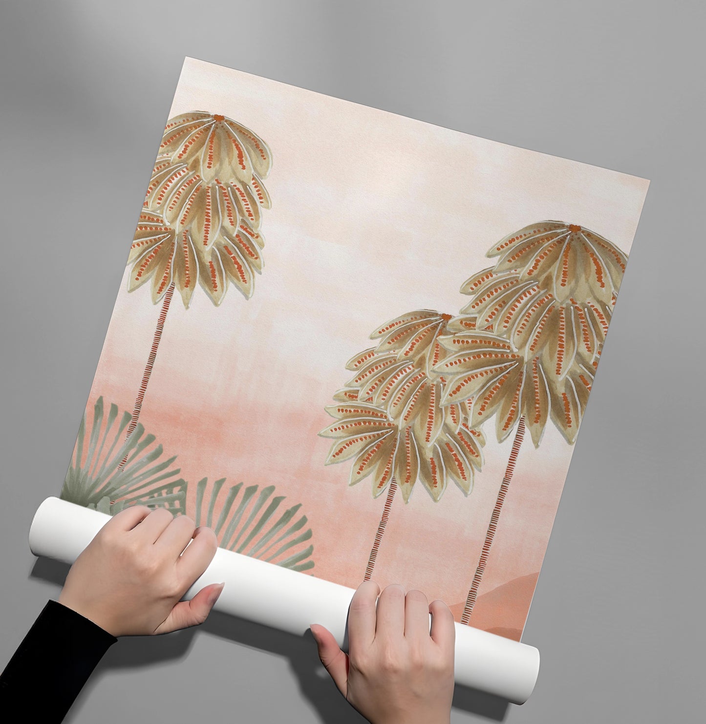 2Boho Palm Tree Desert - Poster