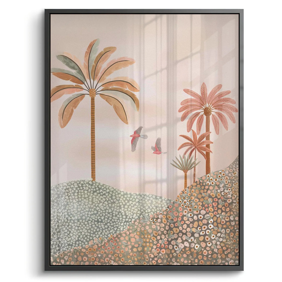 Boho Palms - Acrylic - Jasmineart.ae