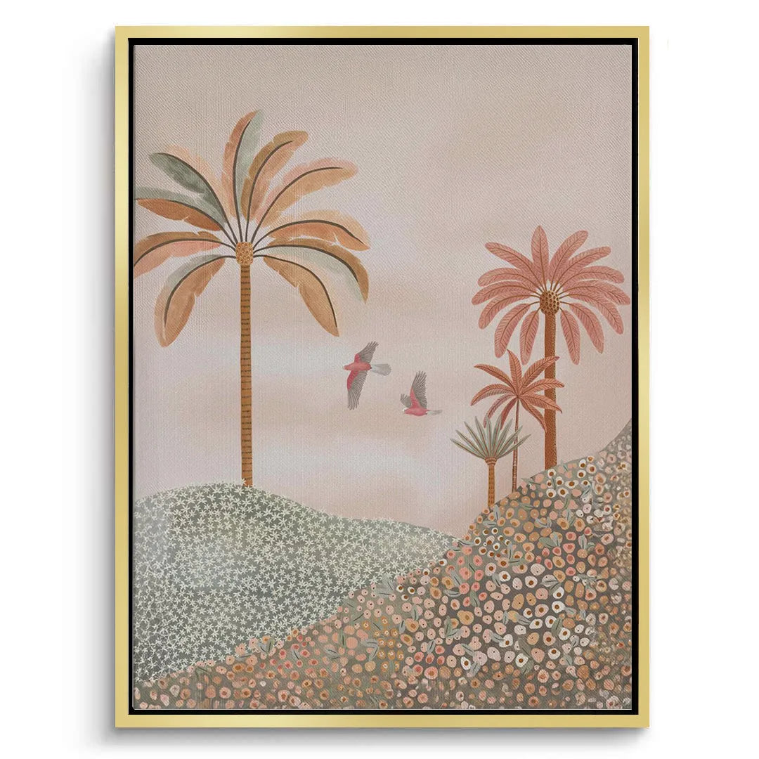 Boho Palms - canvas - Jasmineart.ae