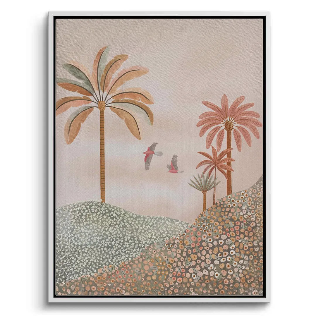 Boho Palms - canvas - Jasmineart.ae