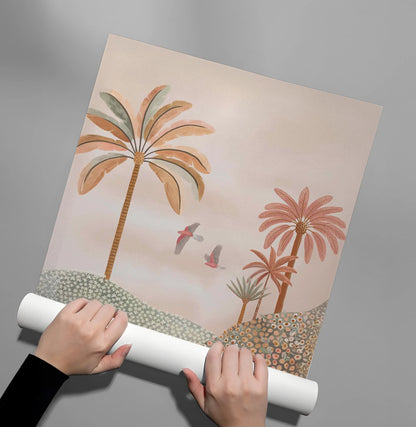 Boho Palms - Poster