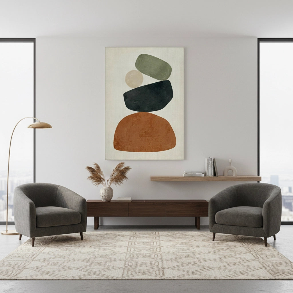 Boho Pebble Balance - Canvas